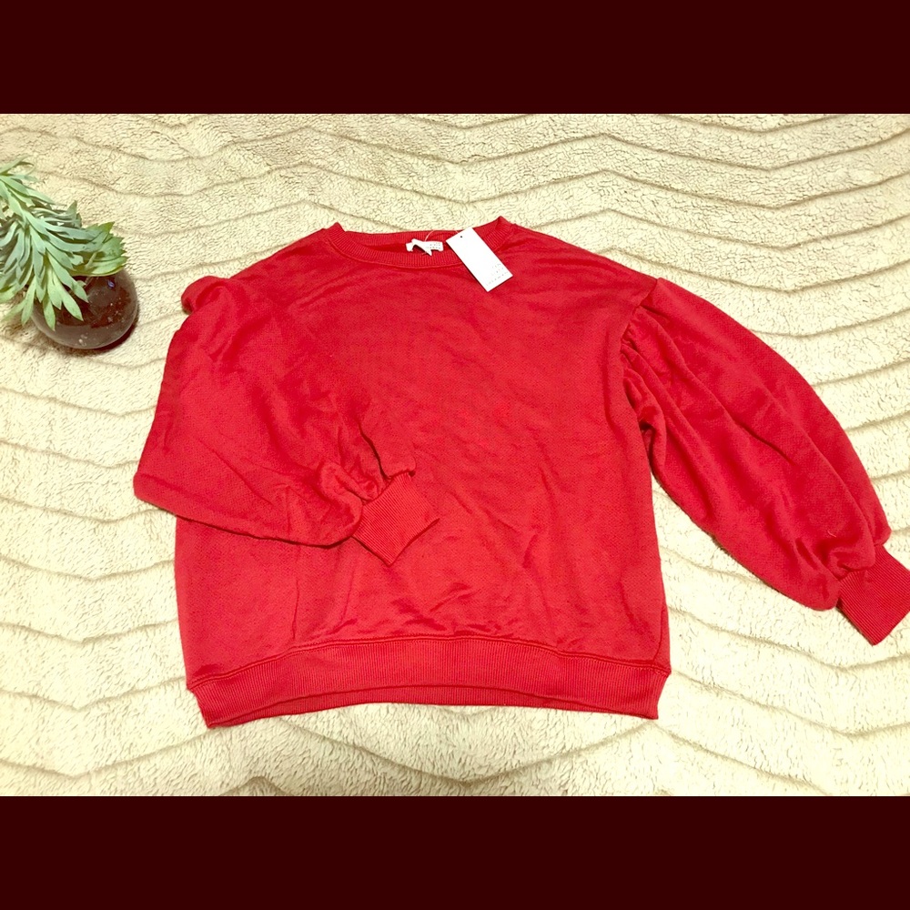 Red fashionable sweater